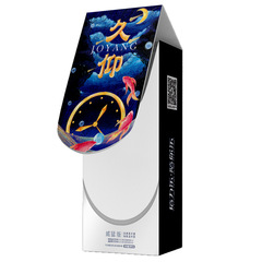 Bailile Full-Size Large & Small Tight-Fit Condoms: Black Diamond Glow-in-the-Dark Pleasure-Promoting Birth Control Options