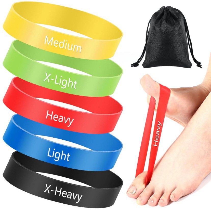 TPE thumb ring resistance band yoga elastic ring professional exercise thumb resistance band finger stretching exercise elastic