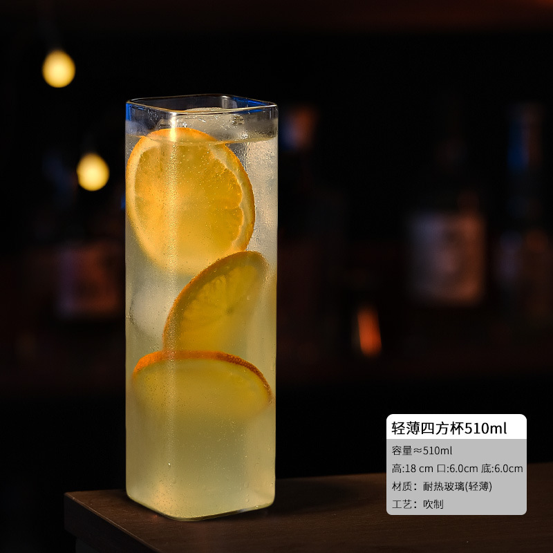 Taza de estilo japonés Collin, taza de bar delgada, taza de bebida larga, taza de vinos, taza de cóctel de té de hielo de la isla Long Wa