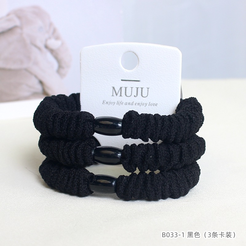 [Carga de tarjeta] sensación de alto nivel coreano de cabello de código de barras de moda de alta elasticidad de cabello anillo de cabello correa de cola de caballo