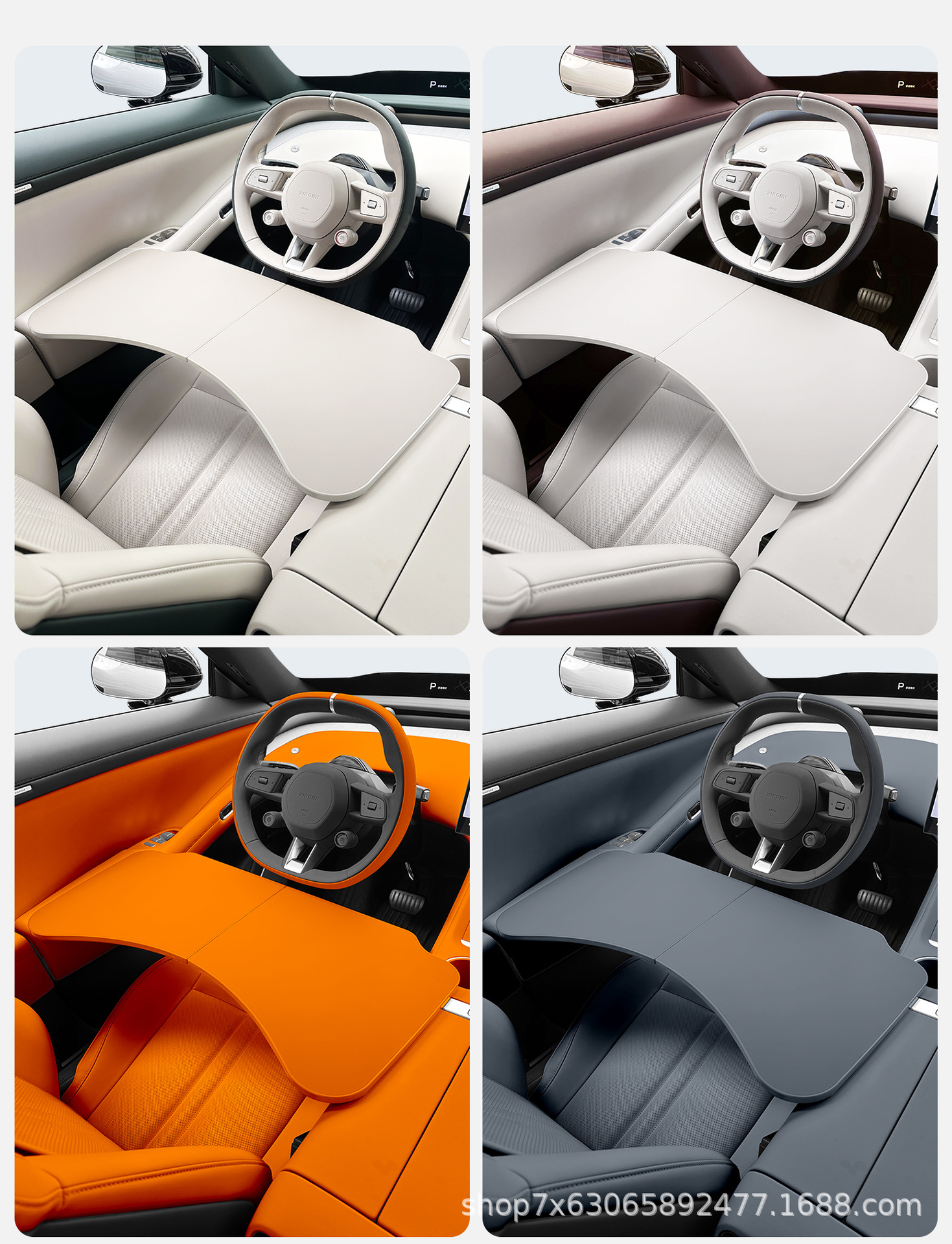 Suitable for Xiaomi Su7/Yu7 Car Foldableing Small Table Dining Table Notebook Office Simple and Practical Interior Supplies