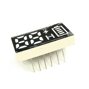 Factory Direct Supply Led Digital Tube with Battery Label High Brightness White Light Single Row 6-Pin Digital Display Digital Tube