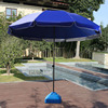 Big beach windproof umbrella solar-powered