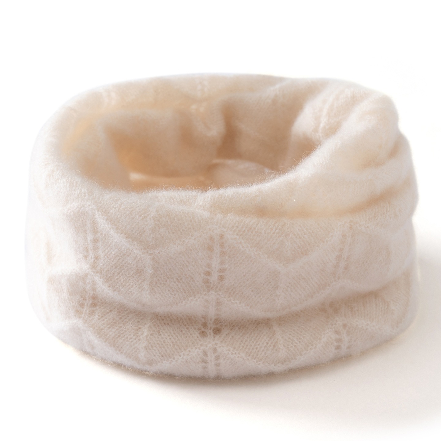 Pure Cashmere Knitted Color-Blocked Scarf for Women, Korean Style Versatile Neck Warmer, New Autumn and Winter Model, Soft and Skin-Friendly
