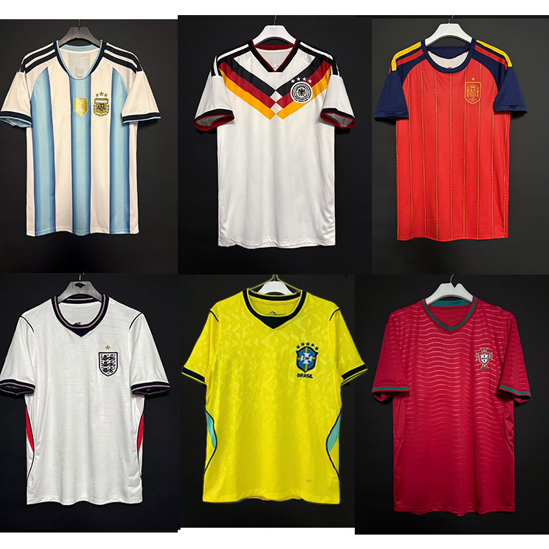 2627 Models of National Team Football Jerseys from Portugal, Argentina, Italy, Mexico, Brazil, Germany, France, and Japan
