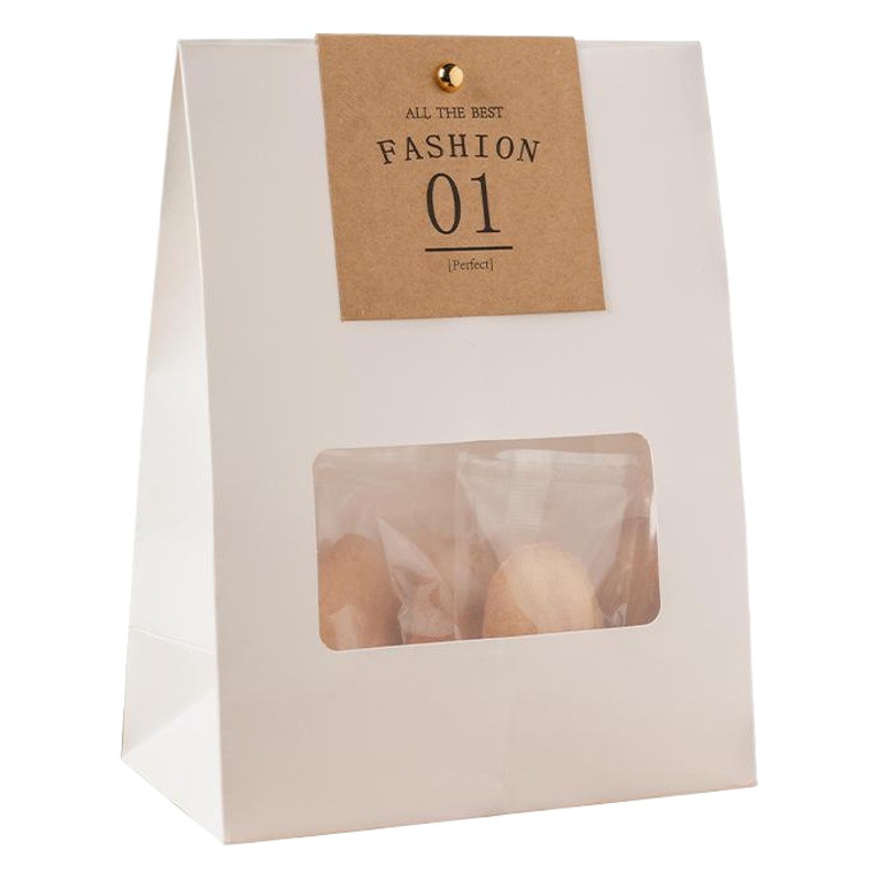 Bolsa de piel de vaca 2025 bolsa de embalaje de turrón de arándano crujiente de copo de nieve bolsa de embalaje de tostadas de alimentos horneados al por mayor