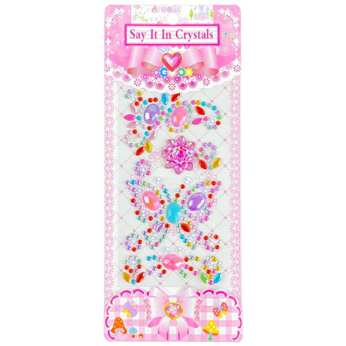 Sticker Children Diamond Gem Acrylic Crystal Sticker Toy Princess 3D Cartoon Cute Decal Art Wholesale