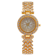 Manufacturer's foreign trade fashion diamond-studded crystal flower women's watch ladies' bracelet ladies' watch quartz