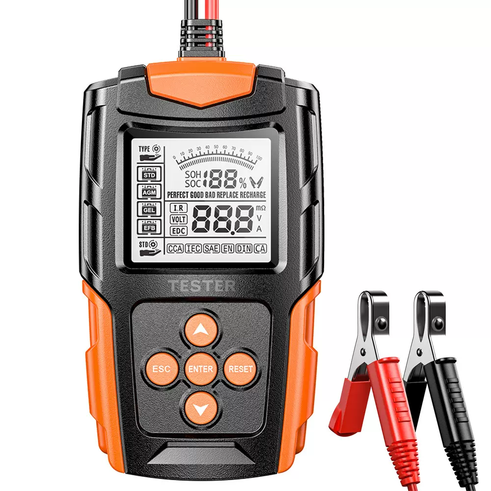 汽车电瓶检测仪12V24V电池测试仪 CCA内阻测量仪摩托车电瓶分析仪