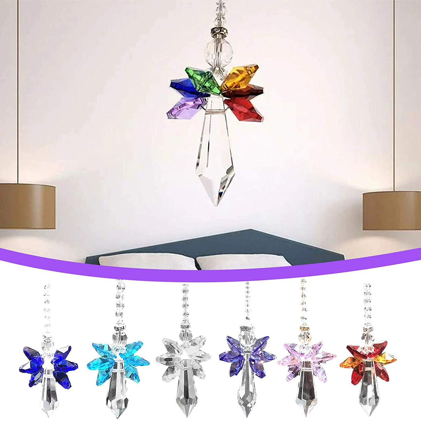 Sun Catcher Crystal Pendant Fashion Home Decor Pendant display picture 3