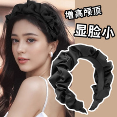 轻奢高端发箍气质百搭发饰碎发整理发捆纹理感高颅顶头箍日常外戴
