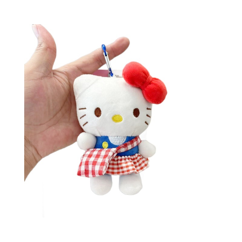 かわいいKT猫のぬいぐるみキーホルダー、人形、景品、バッグ飾り、ぬいぐるみ、プチギフト|undefined