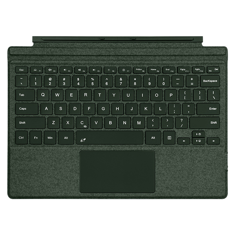 Aplicable a Microsoft Surface Pro11 teclado bluetooth colorido retroiluminado plano externo teclado de succión fábrica al por mayor