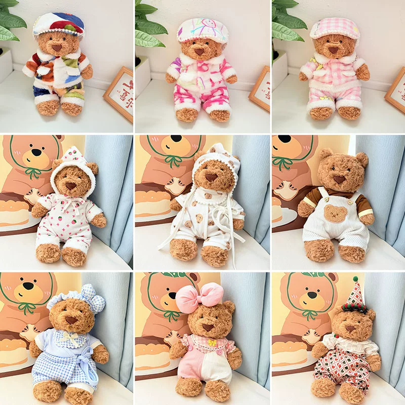 Котята Барселона Bear Clothes Барселона Bear Clothes Фланелевые пижамы Набор eye mask Cute Dressup