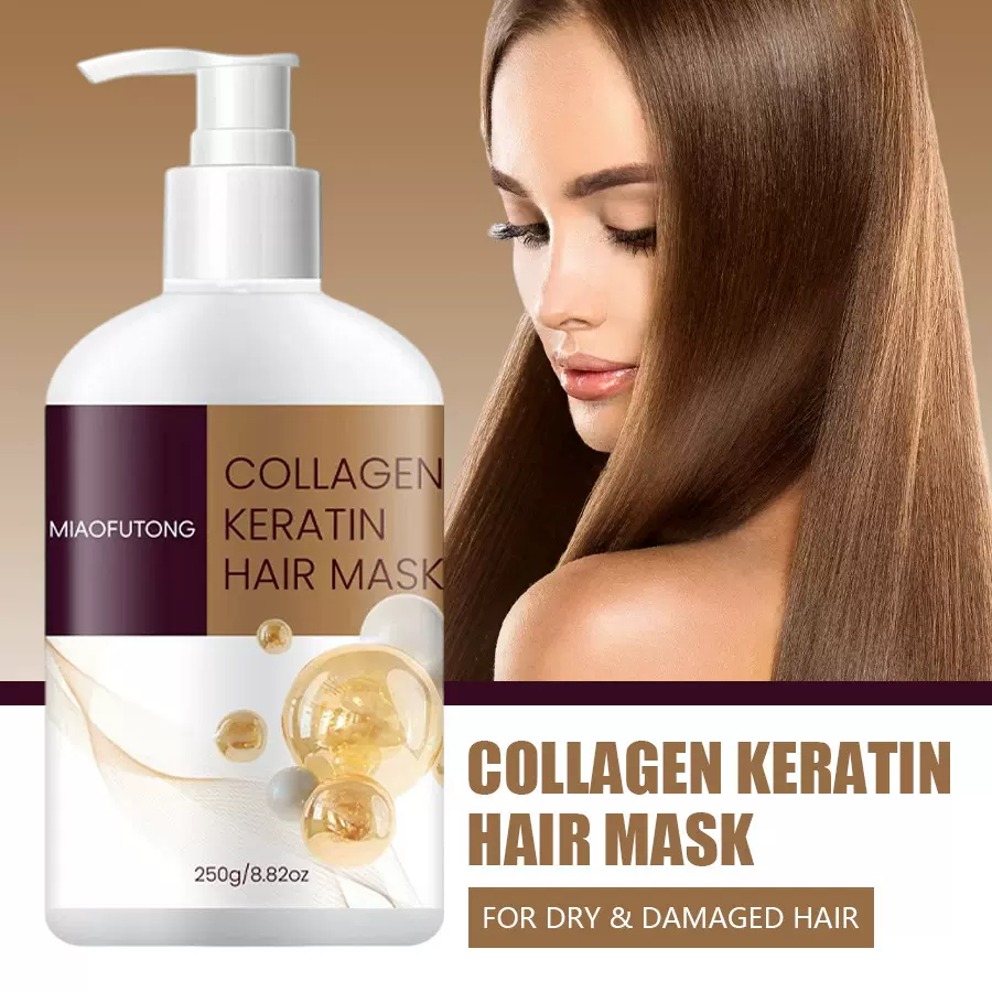 跨境畅销Hair Mask角蛋白发膜保湿柔顺秀发防毛躁强韧发质护发素