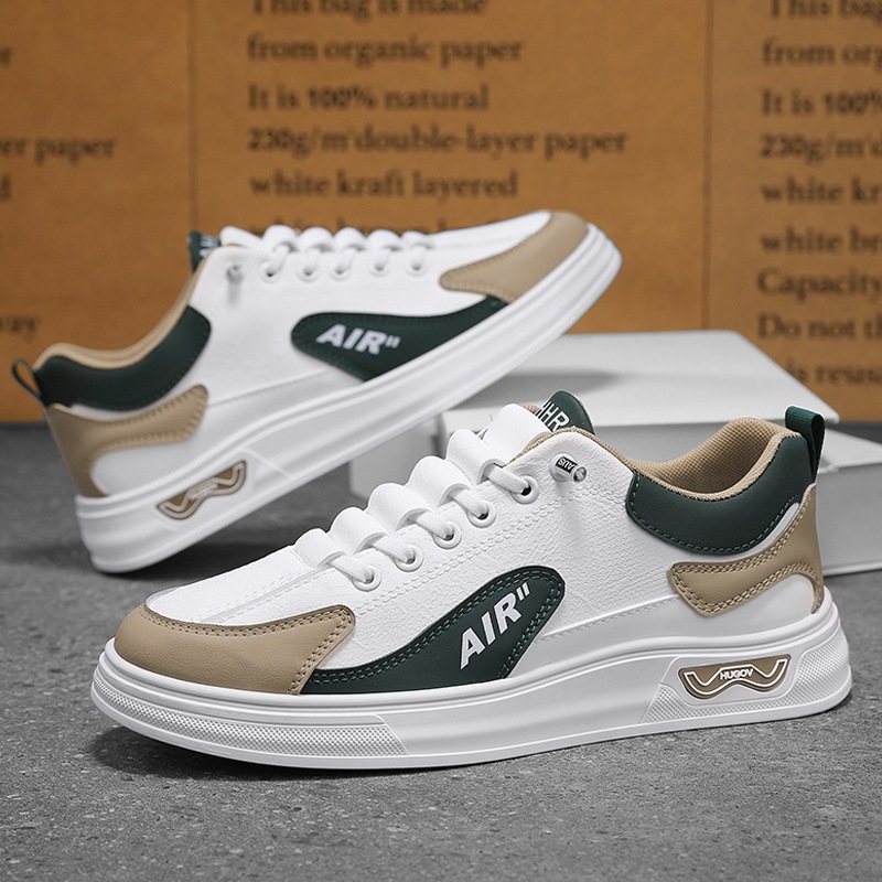 Zapatos de hombre primavera 2025 nuevos zapatos de moda zapatos blancos para estudiantes zapatos de skate casuales para hombres primavera