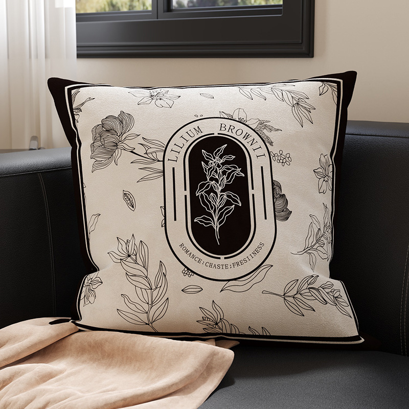 Sofá de estilo medieval almohada retro almohada doméstica cabezal de cama almohada de cama almohada de ventana con núcleo desmontable y lavable