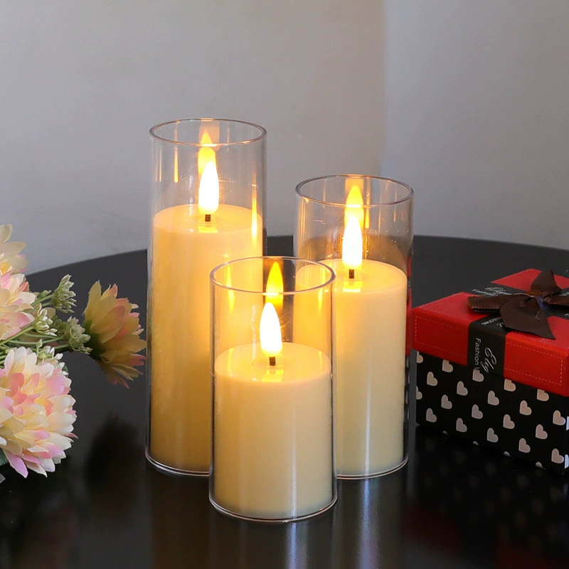 Свеча 3D медленная вспышка пуля Акрил имитация стеклянной свечи свечи день рождения украшения качели свет подарок