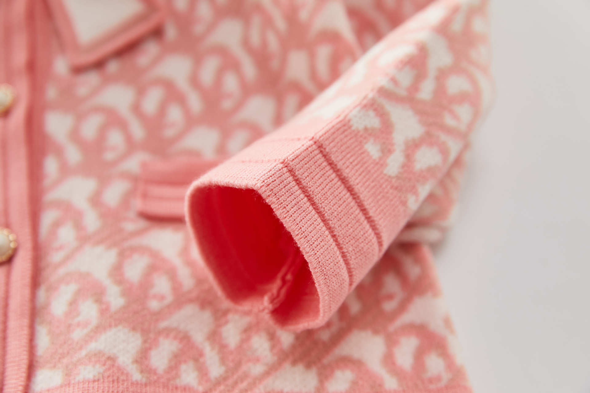 Girls' Sweater 2022 Autumn/Winter Small Fragrant Wind Children's Knitted Cardigan+Half Skirt Two Piece Set_voghion.com