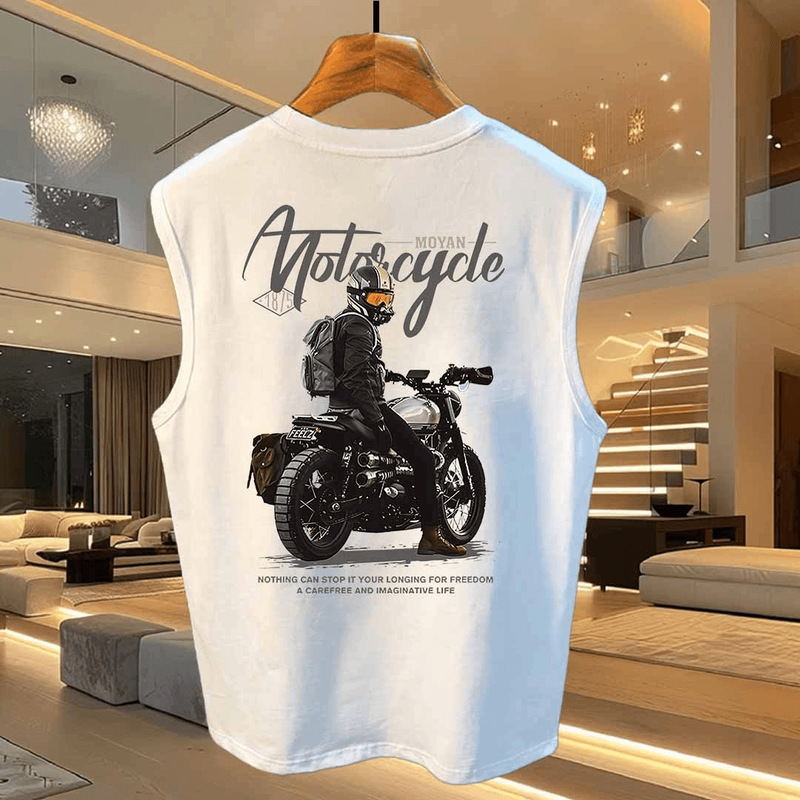 Men's Summer 2026 New Trendy Brand Loose Cotton Printed Sleeveless T-Shirt Casual Sports Vest Men's Summer 2026 New Trendy Brand Loose Cotton Printed Sleeveless T-Shirt Casual Sports Vest
