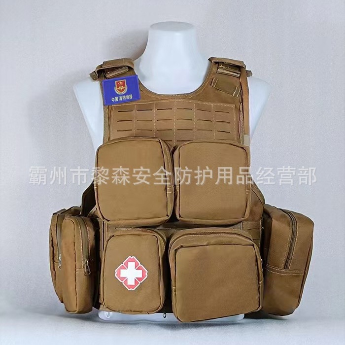 森林多功能消防马甲阻燃隔热牛津芳纶二代马甲战术防护单兵携行具