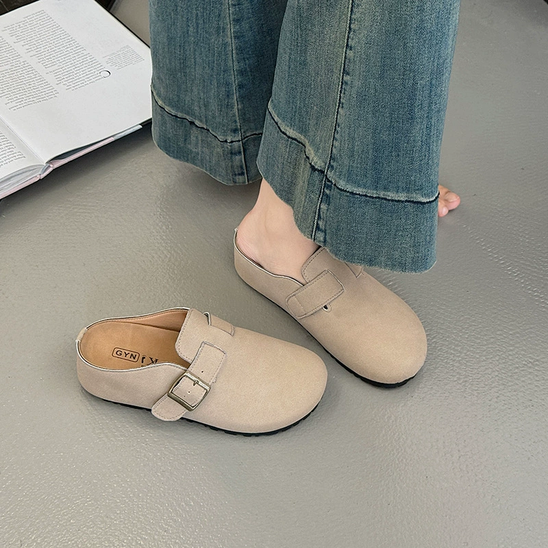 Модные легкие ретро-еще толстоподобные Birkenstock обувь для женщин 2025 новый весна и осень окраины и высоты, одна под педаль сумка головка тапочки