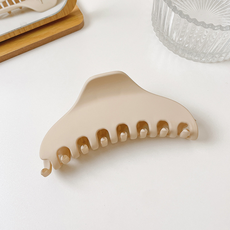 Leche marrón esmerilado pelo clip accesorios para el cabello de las mujeres de alto grado updo tiburón clip gran horquilla ins lindo horquilla al por mayor