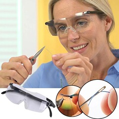 工場直販テレビ拡大鏡 1.6倍老眼鏡 250 Amazon ヘッドマウント抗ブルーライト老眼鏡