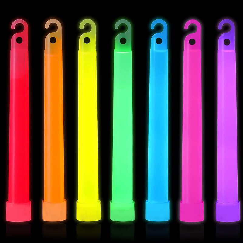 Factory direct wholesale fine packaging 6 inch with hook glow stick 15*150mm luminous stick Christmas Halloween