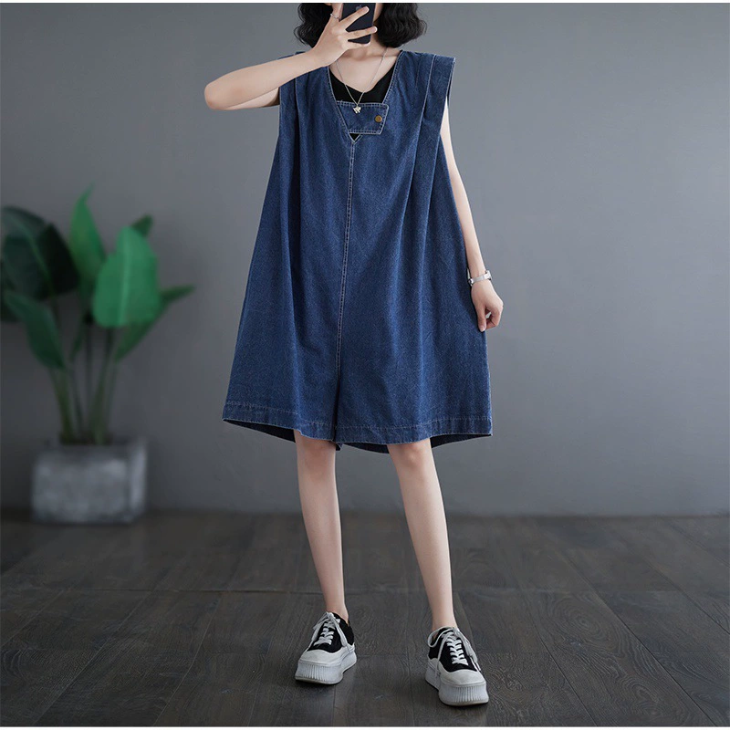 Suspenders, overall, shorts, summer trousers, loose fit, fitted, high-quality style, for teenagers