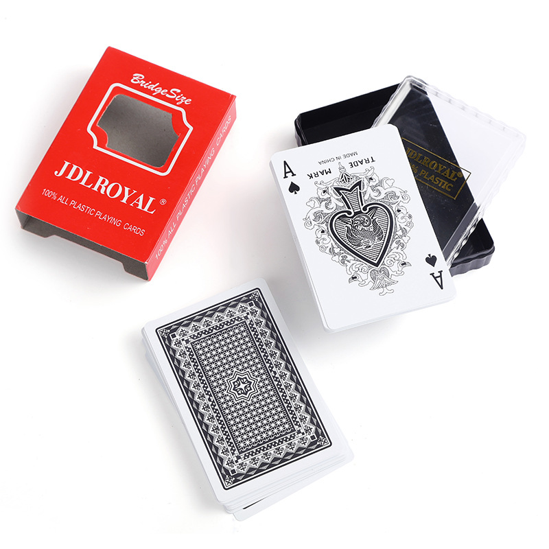 Plastic playing cards JDLROYAL PVC28 silk sequin playing cards billboards chess and card room entertainment poker