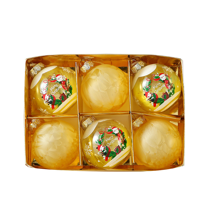 Venta caliente transfronteriza Bola de Navidad al por mayor Decoración de árbol de Navidad Bola de regalo de diseño exquisito