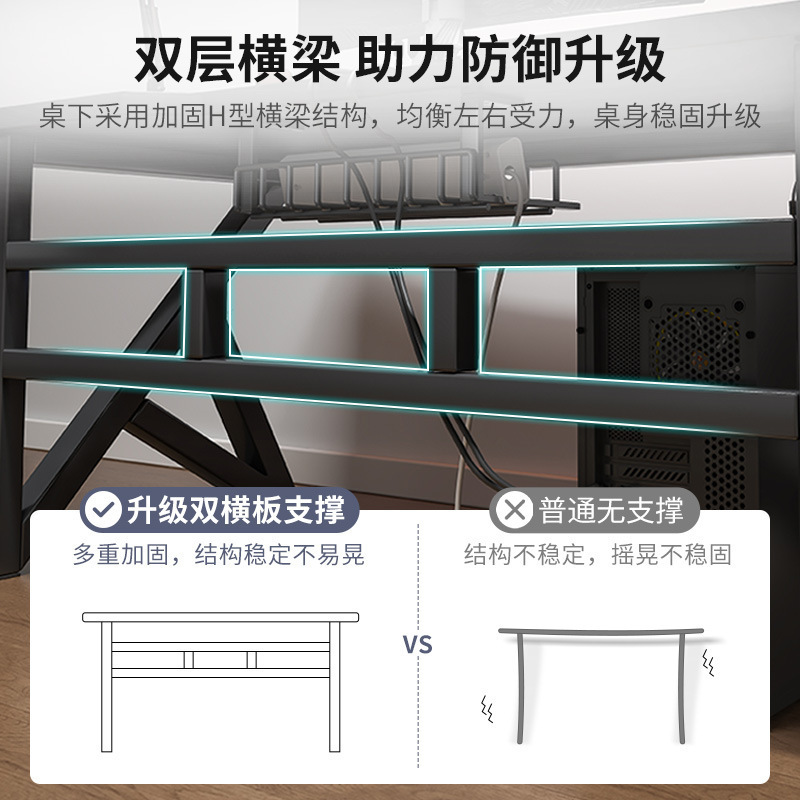 Mesa de deportes electrónicos blanca Escritorio de escritorio para computadora doméstica Escritorio simple moderno Escritorio de trabajo Dormitorio Escritorio para estudiantes