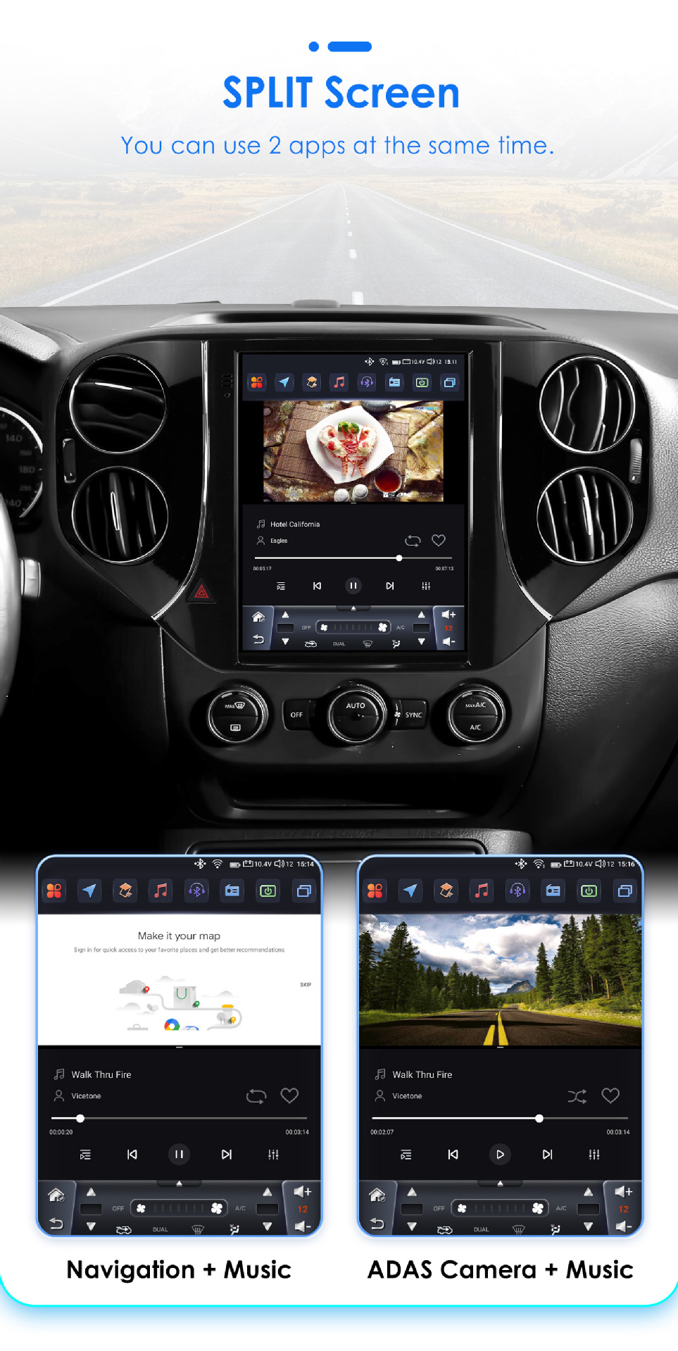 Cross-border goods are suitable for 07-16 Volkswagen Tiguan vertical screen Android navigation GPS car machine central control CarPlay
