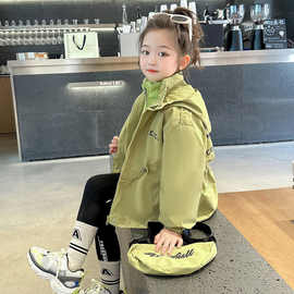 女童三合一外套儿童春秋冲锋衣秋冬新款女孩洋气外穿防风户外保暖