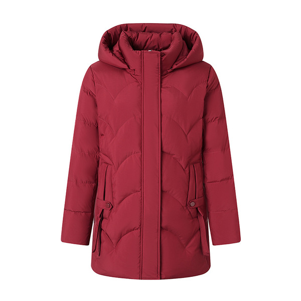 Winter fashionable elegant keep warm velvet down jacket