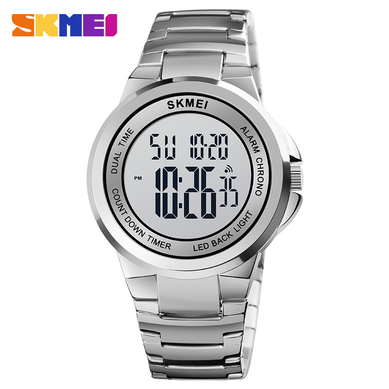 SKMEI 1712 pareja reloj deportivo moda reloj electrónico de los hombres de aleación casual sincronización luminosa