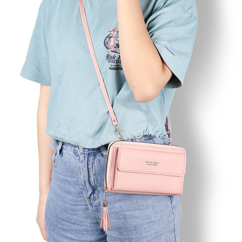 New mobile phone bag women's shoulder messenger bag Internet celebrity student all-match coin purse large capacity fashion mini bag