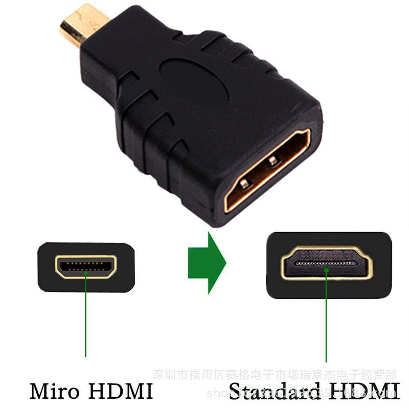 Mini Small Hdm Converter HDMI Adapter Type C Male to Type a Female High-Definition Video Computer Socket