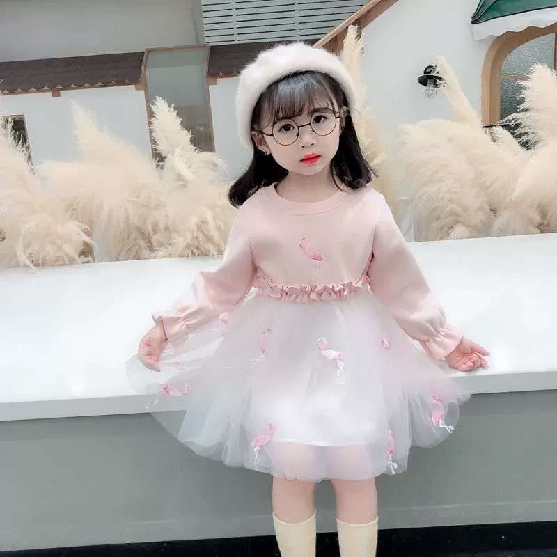 Autumn dress girl's, girl's skirt, small princess costume, Korean style, tutu skirt, western style
