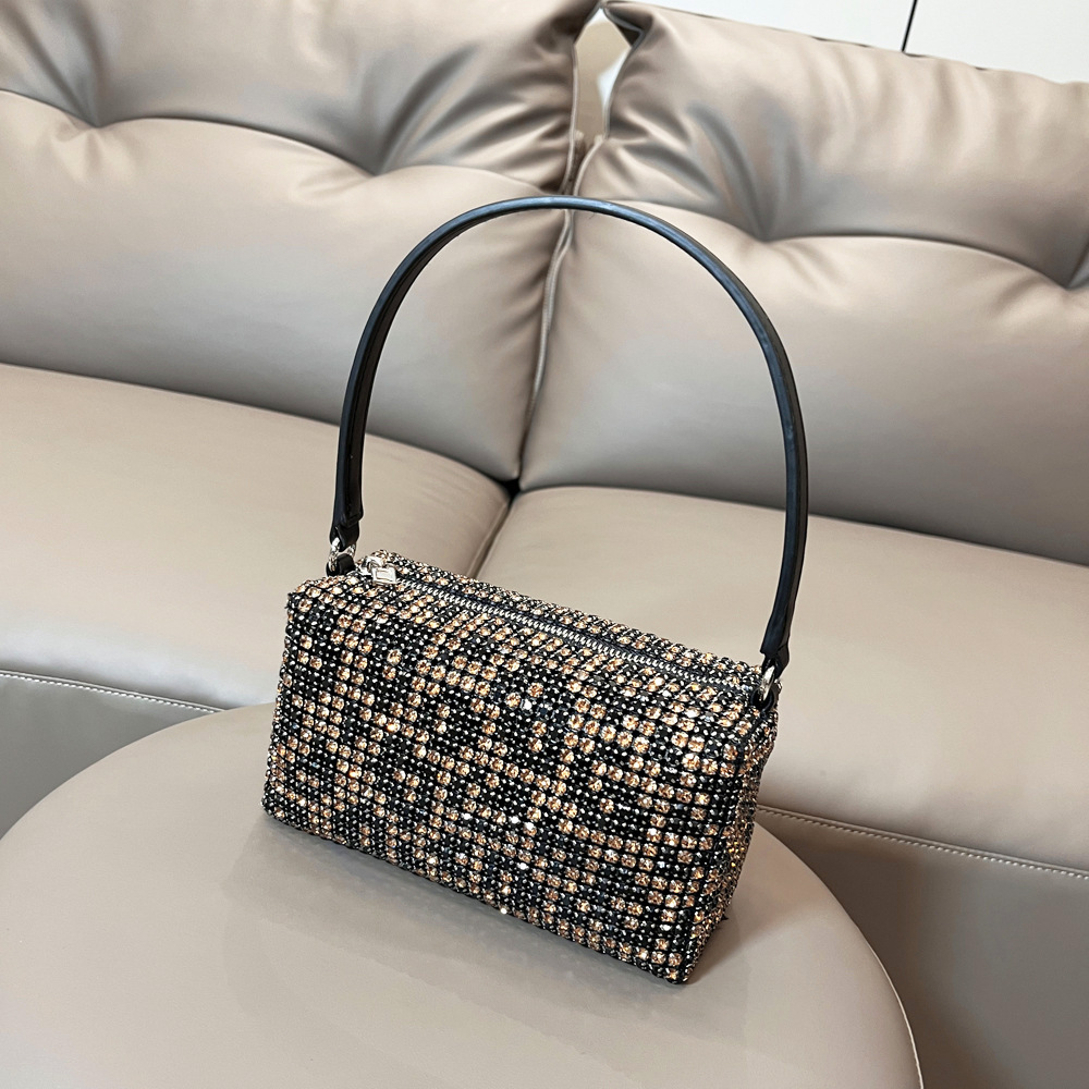 Borsa da donna transfrontaliera piena di diamanti borsa a tracolla borsa a tracolla con strass lucidi borsa da donna fatta a mano borsa da donna con diamanti_voghion.com