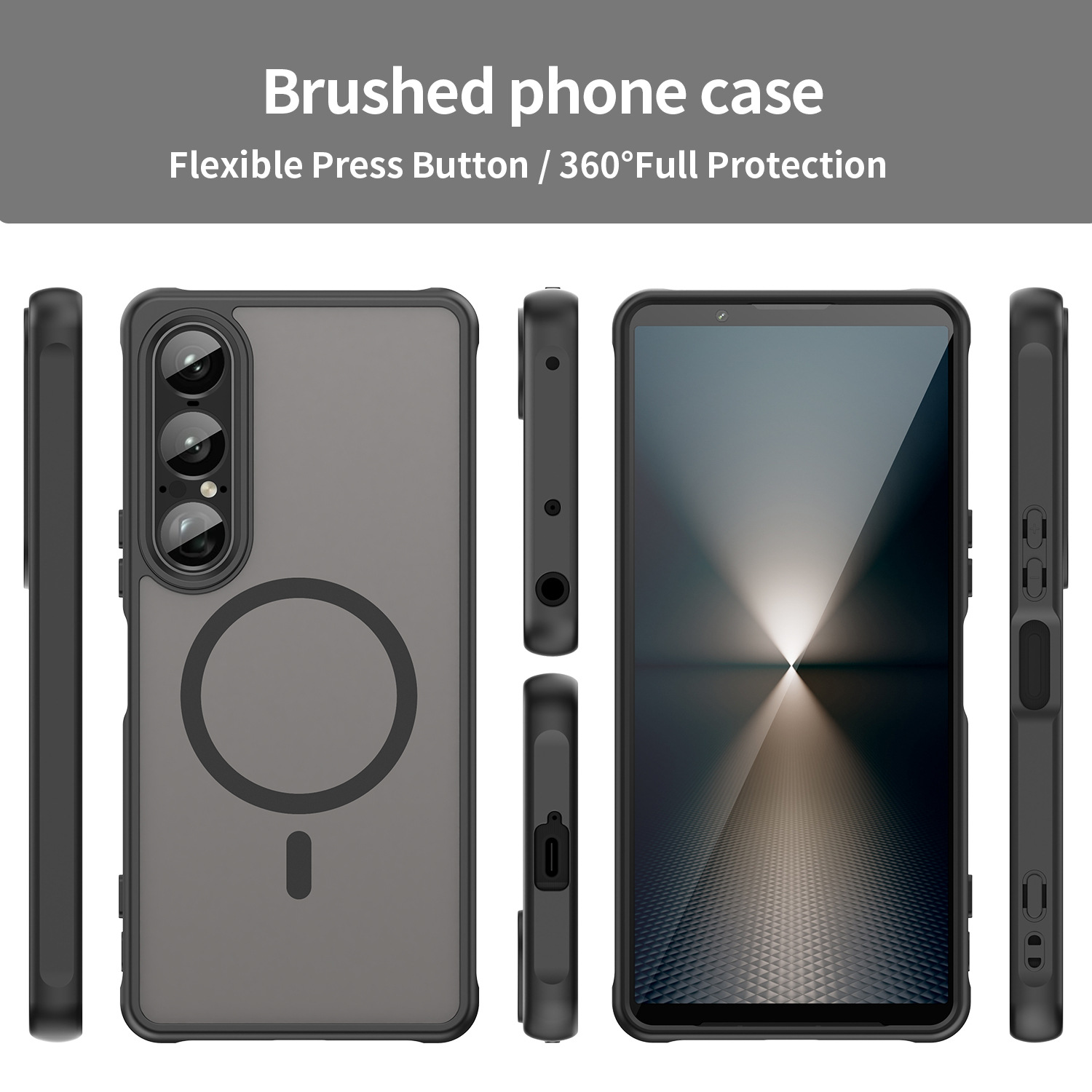 适用Xperia1VII手机壳索尼10VII保护套1VIII防摔肤感PC+TPC磁吸