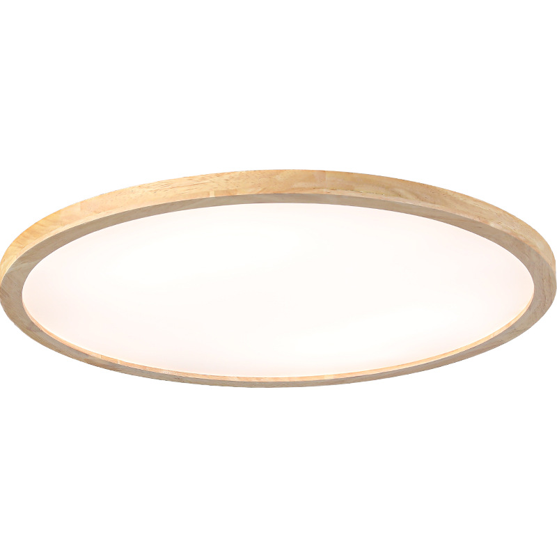 lámpara de techo del dormitorio ultra delgada madera de madera sólida lámpara japonesa de espectro completo lámpara de la habitación de los niños L335