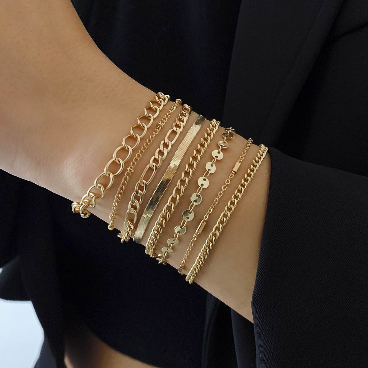 Bracelet multicouche minimaliste empilable style élégant_voghion.com