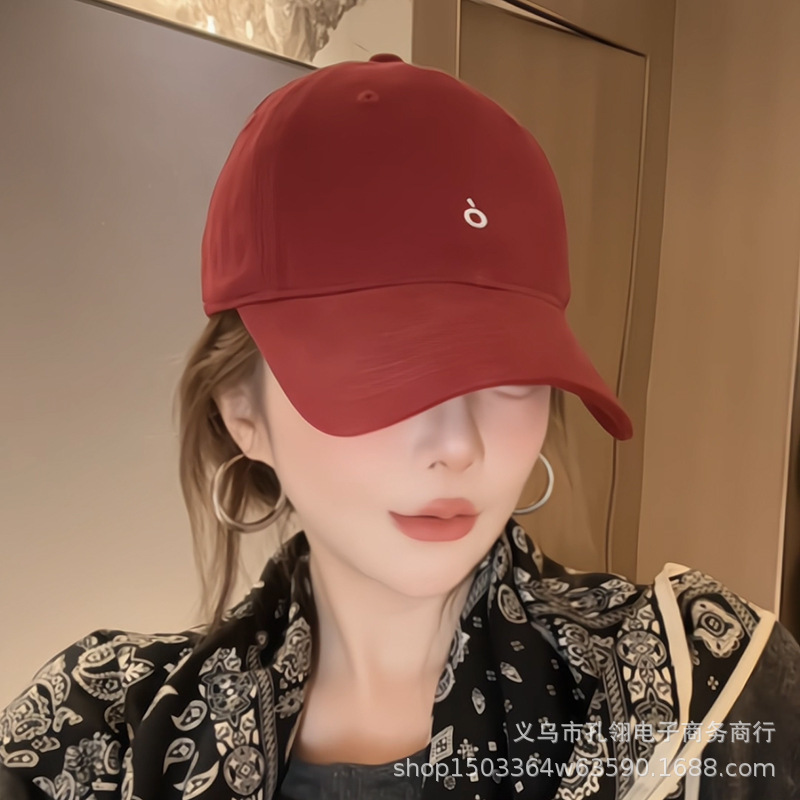 2025新款简约字母刺绣棒球帽女春秋季户外休闲情侣鸭舌帽防晒遮阳|undefined