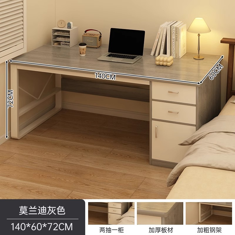 Escritorio de computadora dormitorio escritorio de escritorio para estudiantes escritorio de escritura simple alquiler con cajón escritorio de oficina