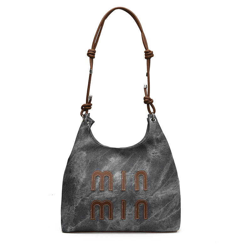 Bolso de tendencia coreano retro, bolso de brazo para mujeres 2024, nuevo bolso de moda casual, bolso de brazo de textura individual