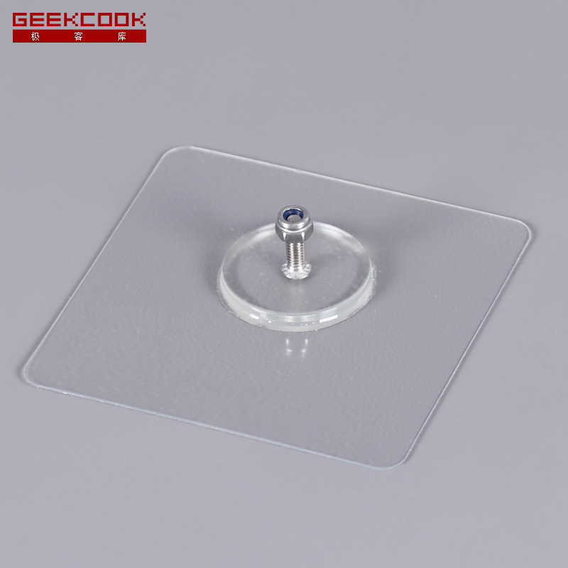 Tile glass marble wall wall clock with seamless paste hook single OPP bag packaging