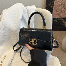 跨境百搭时尚手提包包女2025新款夏季高级感单肩斜挎通勤小方包锁