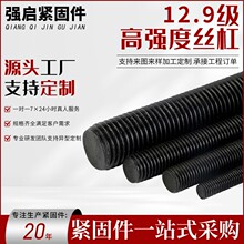 丝杆8.8/10.9/12.9级全螺纹牙条通全牙螺杆M6M8M10-M64高强度丝杆